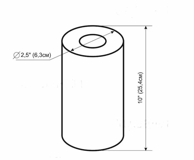 Механічний картридж Ecosoft з поліпропіленової нитки 2,5×10 дюймів, 5 мк для очищення води